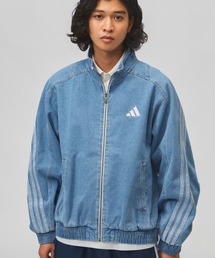 アディダス adidas スタジアム ルーズフィット デニム トラックジャケット