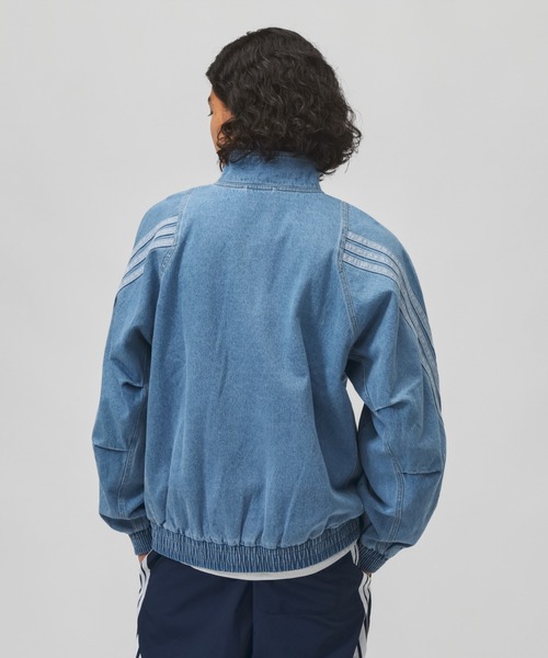 adidas（アディダス）の「アディダス adidas スタジアム ルーズフィット デニム トラックジャケット（デニムジャケット・メンズ・ブルー/ブラック/ブルー系その他・S/M/L/LL/3L）」の11枚目の写真