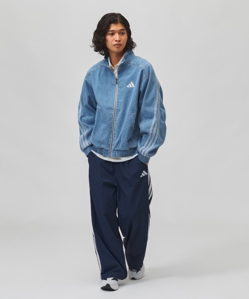 adidas（アディダス）の「アディダス adidas スタジアム ルーズフィット デニム トラックジャケット（デニムジャケット・メンズ・ブルー/ブラック/ブルー系その他・S/M/L/LL/3L）」の12枚目の写真