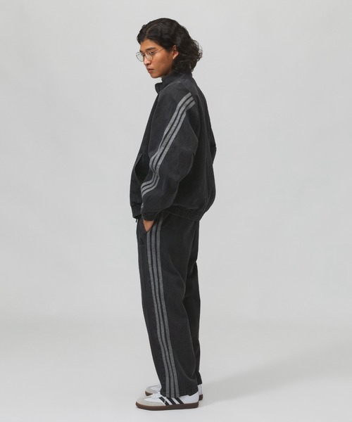 adidas（アディダス）の「アディダス adidas スタジアム ルーズフィット デニム トラックジャケット（デニムジャケット・メンズ・ブルー/ブラック/ブルー系その他・S/M/L/LL/3L）」の20枚目の写真