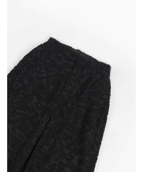 :ETHROF（イーサオブ）の「FRINGE JACQUARD WIDE-LEG PANTS（その他パンツ・レディース・ブラック・MEDIUM）」の3枚目の写真