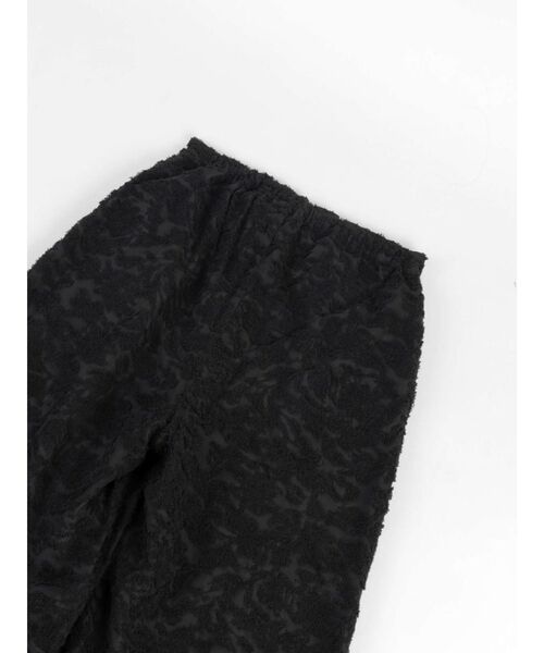 :ETHROF（イーサオブ）の「FRINGE JACQUARD WIDE-LEG PANTS（その他パンツ・レディース・ブラック・MEDIUM）」の4枚目の写真