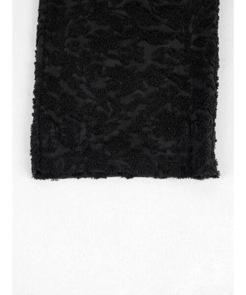:ETHROF（イーサオブ）の「FRINGE JACQUARD WIDE-LEG PANTS（その他パンツ・レディース・ブラック・MEDIUM）」の6枚目の写真