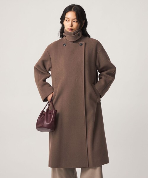 green label relaxing(グリーンレーベルリラクシング)の「CANGIOLI ステンカラー コート(ステンカラーコート・レディース・ネイビー/モカ・36/38/40)」の10枚目の写真
