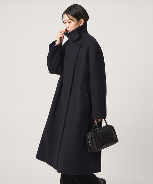green label relaxing(グリーンレーベルリラクシング)の「CANGIOLI ステンカラー コート(ステンカラーコート・レディース・ネイビー/モカ・36/38/40)」の20枚目の写真