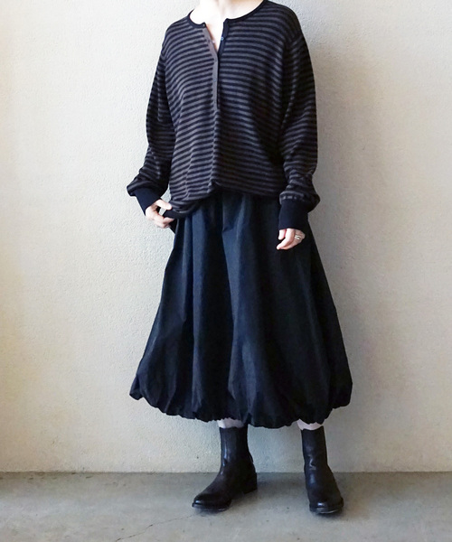 JOURNAL STANDARD LUXE(ジャーナルスタンダード ラックス)の「T's TAFFETA BALLOON SK(スカート・レディース・ベージュ/ブラック・FREE)」の3枚目の写真
