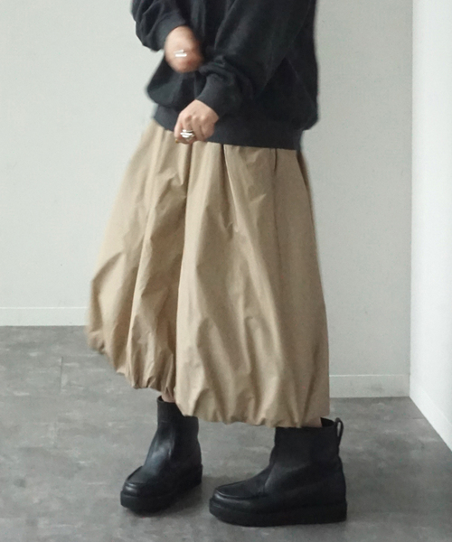 JOURNAL STANDARD LUXE(ジャーナルスタンダード ラックス)の「T's TAFFETA BALLOON SK(スカート・レディース・ベージュ/ブラック・FREE)」の15枚目の写真
