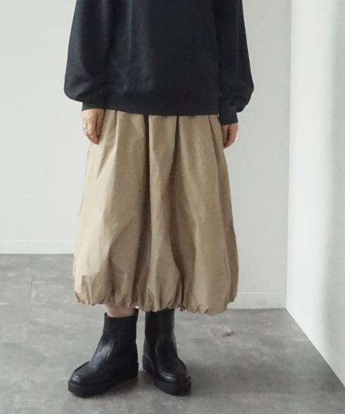 JOURNAL STANDARD LUXE(ジャーナルスタンダード ラックス)の「T's TAFFETA BALLOON SK(スカート・レディース・ベージュ/ブラック・FREE)」の22枚目の写真