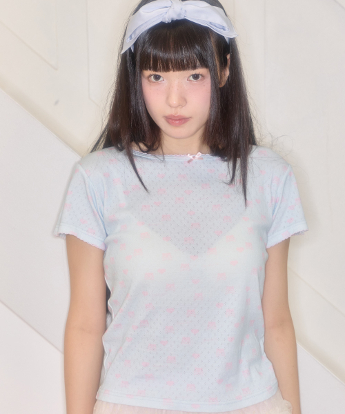 SHAKIRI（シャキリ）の「キリスカルアイレットトップ（ミント）（Tシャツ/カットソー・レディース・その他・FREE）」の3枚目の写真