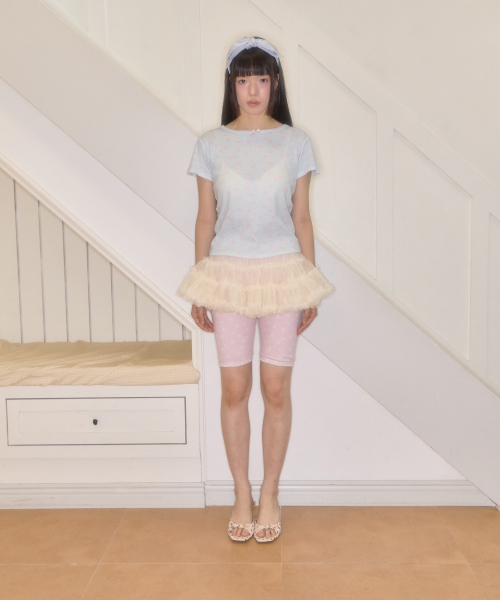 SHAKIRI（シャキリ）の「キリスカルアイレットトップ（ミント）（Tシャツ/カットソー・レディース・その他・FREE）」の4枚目の写真