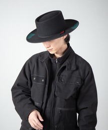 INDIETRO ASSOCIATION（インディエトロアソシエーション）の「Wool Porkpie Hat / ウールポークパイハット（ハット）」