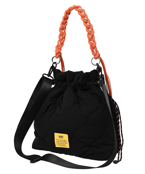 KiU(キウ)の「KIU/キウ トートバッグ 2way パデッドパラコードハンドルトート 撥水 13L K575(トートバッグ・メンズ・アイボリー/グリーン/ブラック/レオパード・FREE)」の10枚目の写真