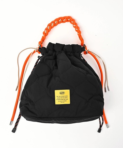 KiU(キウ)の「KIU/キウ トートバッグ 2way パデッドパラコードハンドルトート 撥水 13L K575(トートバッグ・メンズ・アイボリー/グリーン/ブラック/レオパード・FREE)」の12枚目の写真