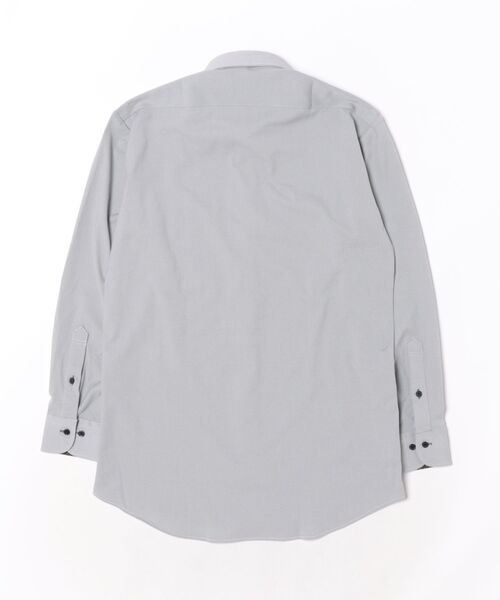 TAKA-Q(タカキュー)の「ワイシャツ メンズ 長袖 ノンアイロン ストレッチ 吸水速乾 カッタウェイ ビジネス ドレス プライムフレックス NEWスタンダードフィット(ビジネスシャツ・メンズ・ネイビー・首回り41cm-裄丈86cm/首回り39cm-裄丈84cm/首回り43cm-裄丈86cm/首回り39cm-裄丈80cm/首回り41cm-裄丈82cm/首回り45cm-裄丈86cm)」の3枚目の写真