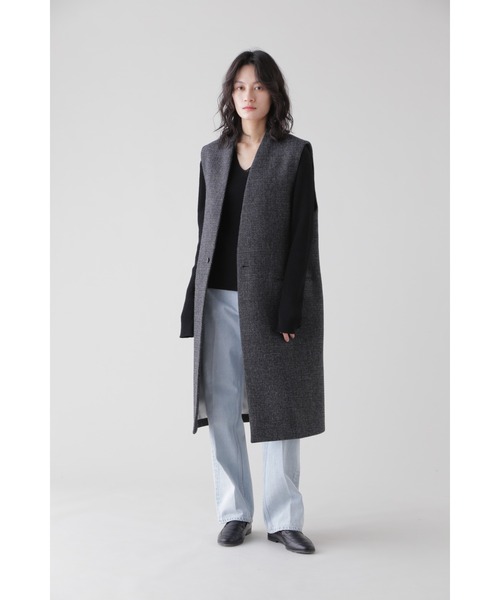 YLEVE(イレーヴ)の「YLEVE / SHETLAND WOOL TWEED N/S JK(ブルゾン・レディース・グレー/グレー系その他・1/2)」の10枚目の写真