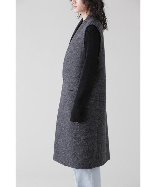 YLEVE(イレーヴ)の「YLEVE / SHETLAND WOOL TWEED N/S JK(ブルゾン・レディース・グレー/グレー系その他・1/2)」の9枚目の写真