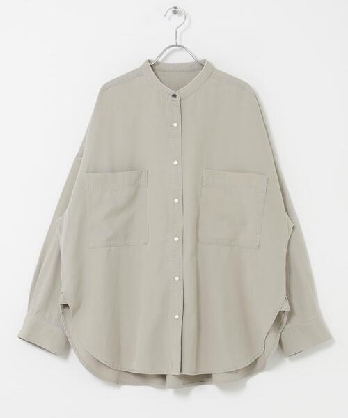 URBAN RESEARCH DOORS（アーバンリサーチドアーズ）の「デニムバンドカラーシャツ（シャツ/ブラウス・レディース・ワンウォッシュ/ベージュ系その他/ブラック・FREE）」の19枚目の写真