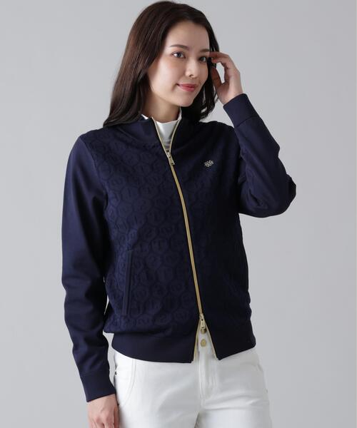 St ANDREWS(セントアンドリュース)の「【St ANDREWS】14GSTケーブルジャガードニットブルゾン (WOMENS)(ブルゾン・レディース・ネイビー/ホワイト/ベージュ・M/L/S)」の3枚目の写真