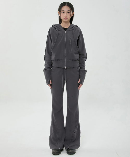 FLAREUP(フレアアップ)の「ナナ フレアスウェットパンツ (FL-273_Charcoal)(その他パンツ・レディース・チャコール・1/02)」の5枚目の写真