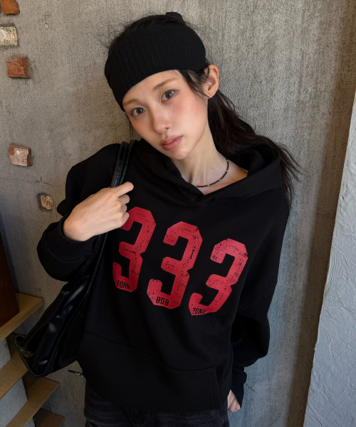 AMOU(アモウ)の「333 フーディー ブラック(パーカー・メンズ・その他・1/2)」の12枚目の写真