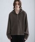 SELLE GLANT（セレグランテ）の「MELANGE RIB HENLEY NECK HOODIE/メランジリブヘンリーネックフーディー（パーカー・LARGE）」
