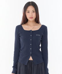 MUTE BUTTON CARDIGAN / NAVY