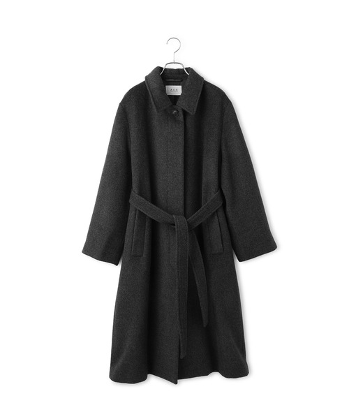 ADAM ET ROPE'（アダムエロペ）の「【WEB限定】ベルテッドオーバーサイズロングコート（ステンカラーコート・レディース・ブラウン系その他2/ベージュ系その他/チャコールグレー/ブラック・FREE）」の2枚目の写真