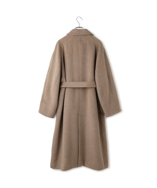 ADAM ET ROPE'（アダムエロペ）の「【WEB限定】ベルテッドオーバーサイズロングコート（ステンカラーコート・レディース・ブラウン系その他2/ベージュ系その他/チャコールグレー/ブラック・FREE）」の14枚目の写真