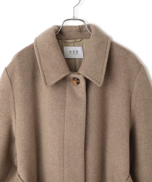 ADAM ET ROPE'（アダムエロペ）の「【WEB限定】ベルテッドオーバーサイズロングコート（ステンカラーコート・レディース・ブラウン系その他2/ベージュ系その他/チャコールグレー/ブラック・FREE）」の15枚目の写真