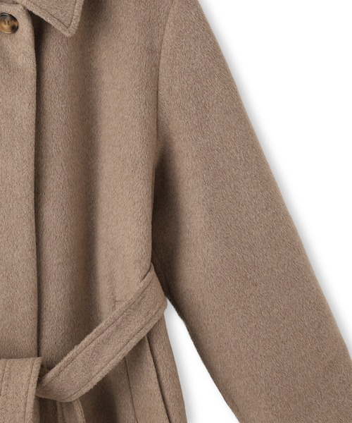 ADAM ET ROPE'（アダムエロペ）の「【WEB限定】ベルテッドオーバーサイズロングコート（ステンカラーコート・レディース・ブラウン系その他2/ベージュ系その他/チャコールグレー/ブラック・FREE）」の17枚目の写真