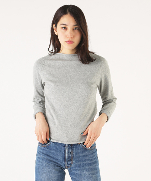 MOUSSY（マウジー）の「Boatneck Knit Tops（ニット/セーター・レディース・イエロー系その他/トップグレー/オフホワイト/ブラック系その他・FREE）」の3枚目の写真