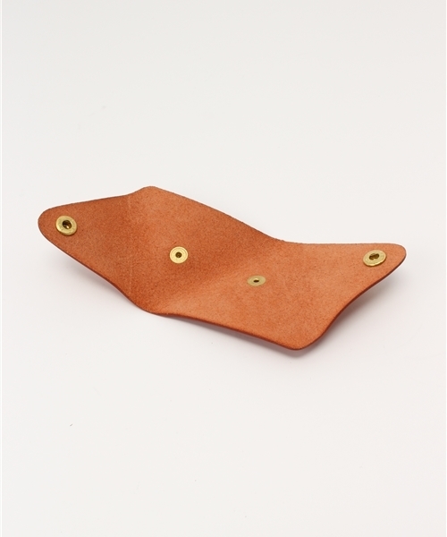 DURAM FACTORY（ドゥラムファクトリー）の「DURAM ドゥラム レザー トライアングルコインケース 小銭入れ コンパクト ミニ財布 15016（コインケース・メンズ・ブラウン/ダークブラウン/グリーン/レッド/ライトブラウン/ブラック・FREE）」の9枚目の写真