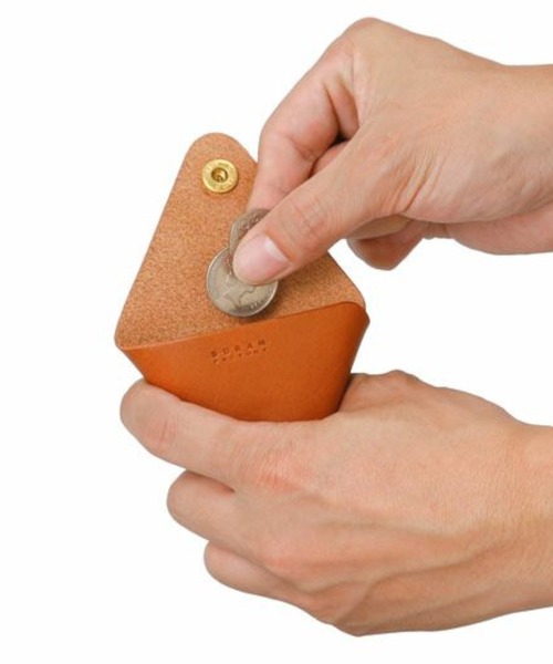 DURAM FACTORY（ドゥラムファクトリー）の「DURAM ドゥラム レザー トライアングルコインケース 小銭入れ コンパクト ミニ財布 15016（コインケース・メンズ・ブラウン/ダークブラウン/グリーン/レッド/ライトブラウン/ブラック・FREE）」の18枚目の写真