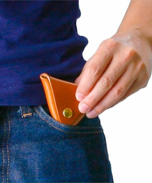 DURAM FACTORY（ドゥラムファクトリー）の「DURAM ドゥラム レザー トライアングルコインケース 小銭入れ コンパクト ミニ財布 15016（コインケース・メンズ・ブラウン/ダークブラウン/グリーン/レッド/ライトブラウン/ブラック・FREE）」の19枚目の写真