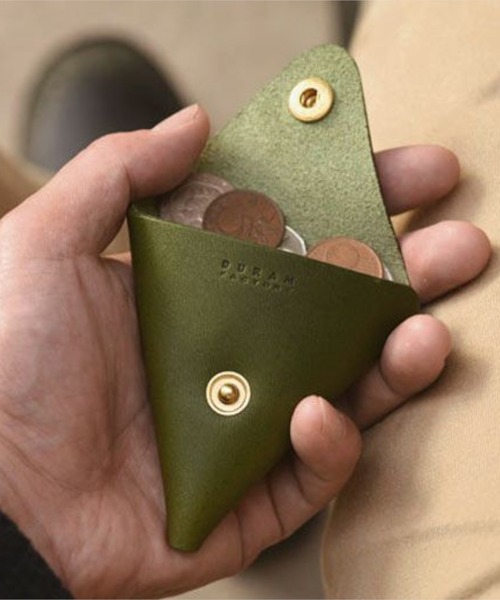 DURAM FACTORY（ドゥラムファクトリー）の「DURAM ドゥラム レザー トライアングルコインケース 小銭入れ コンパクト ミニ財布 15016（コインケース・メンズ・ブラウン/ダークブラウン/グリーン/レッド/ライトブラウン/ブラック・FREE）」の20枚目の写真