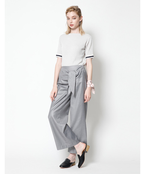 titivate（ティティベイト）の「ｳｴｽﾄﾘﾎﾞﾝﾜｲﾄﾞﾊﾟﾝﾂ（その他パンツ・レディース・グリーン/カーキ/グレー/ブラック・L/M/S）」の5枚目の写真