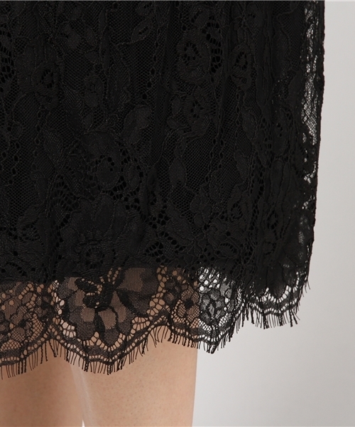 Heather（ヘザー）の「サテンプリーツレーススカート　733904（スカート・レディース・ピンク系その他/ブラック/カーキ・FREE）」の8枚目の写真