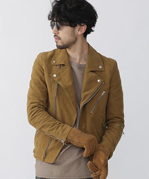 NANO universe | モールスキンスエードWライダース(ライダースジャケット)