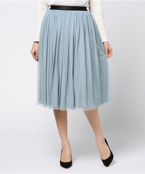 SHIPS（シップス）の「チュールリバーシブルスカート-0045（スカート・レディース・コバルトブルー/グリーン/ピンク/ベージュ/ライトブルー/ダークグレー/レンガ/ピンク系その他・ONE SIZE）」の21枚目の写真