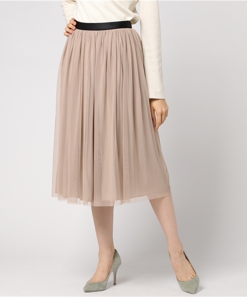 SHIPS（シップス）の「チュールリバーシブルスカート-0045（スカート・レディース・コバルトブルー/グリーン/ピンク/ベージュ/ライトブルー/ダークグレー/レンガ/ピンク系その他・ONE SIZE）」の9枚目の写真