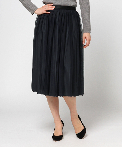 SHIPS（シップス）の「チュールリバーシブルスカート-0045（スカート・レディース・コバルトブルー/グリーン/ピンク/ベージュ/ライトブルー/ダークグレー/レンガ/ピンク系その他・ONE SIZE）」の7枚目の写真