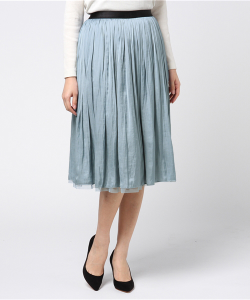 SHIPS（シップス）の「チュールリバーシブルスカート-0045（スカート・レディース・コバルトブルー/グリーン/ピンク/ベージュ/ライトブルー/ダークグレー/レンガ/ピンク系その他・ONE SIZE）」の20枚目の写真