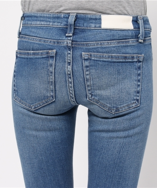 GYDA(ジェイダ)の「standard denimパンツ(デニムパンツ・レディース・インディゴブルー/ライトブルー・SMALL/X-SMALL/MEDIUM)」の4枚目の写真