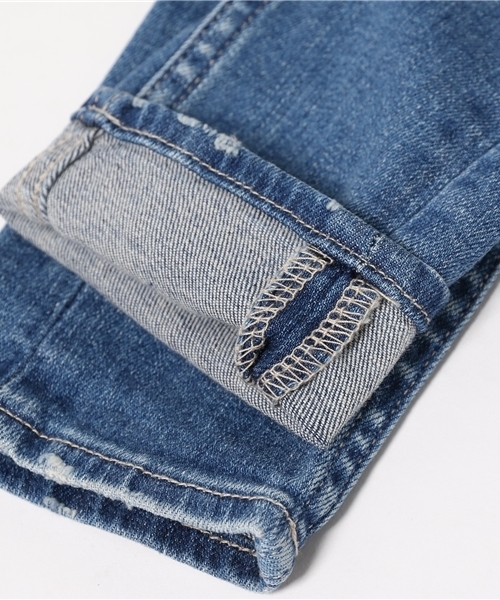 GYDA(ジェイダ)の「standard denimパンツ(デニムパンツ・レディース・インディゴブルー/ライトブルー・SMALL/X-SMALL/MEDIUM)」の10枚目の写真