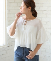 LEPSIM | ヨウリュウパフスリーブブラウスSS　748511(シャツ/ブラウス)