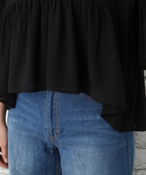 LEPSIM（レプシィム）の「ヨウリュウパフスリーブブラウスSS　748511（シャツ/ブラウス・レディース・ブラック/オフホワイト/ブルー・FREE）」の15枚目の写真