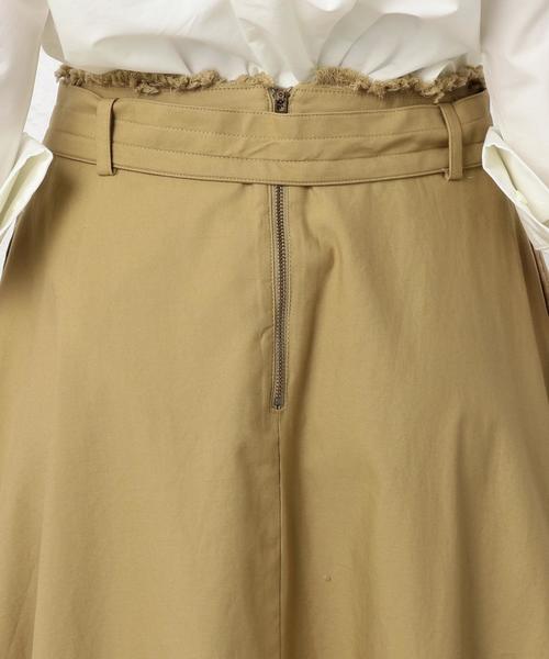 green label relaxing（グリーンレーベルリラクシング）の「MILS B/STN キリカエ LONGスカート◆（スカート・レディース・ベージュ/オリーブ・36/38）」の11枚目の写真
