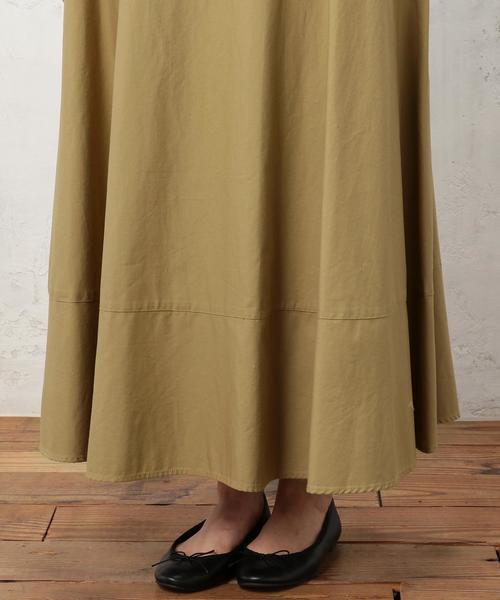 green label relaxing（グリーンレーベルリラクシング）の「MILS B/STN キリカエ LONGスカート◆（スカート・レディース・ベージュ/オリーブ・36/38）」の12枚目の写真