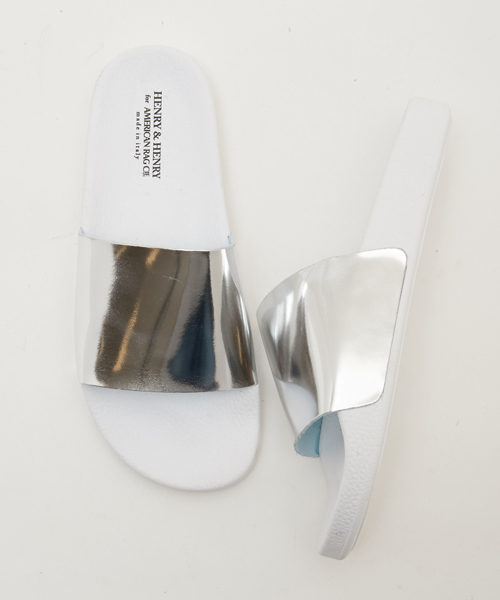 HENRY&HENRY（ヘンリーアンドヘンリー）の「HENRY&HENRY ヘンリーヘンリー 別注 メタリック シャワーサンダル （サンダル・メンズ・ブラック×ゴールド/ピンク系その他/グリーン系その他/シルバー・41/39/43）」の6枚目の写真