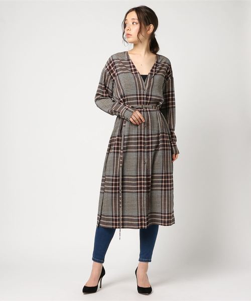 21年秋冬新作 イネド クラシックプリントワンピース ロングワンピース Feonnaaherbals Com